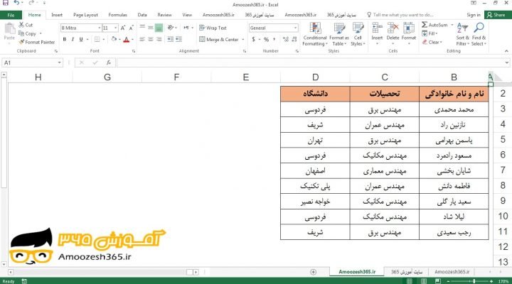 جا به جایی در یک کاربرگ به وسیله ی نام یک محدوده با کمک دستور برو به (Go To) و کلید های ترکیبی (Ctrl + G) در اکسل 2016