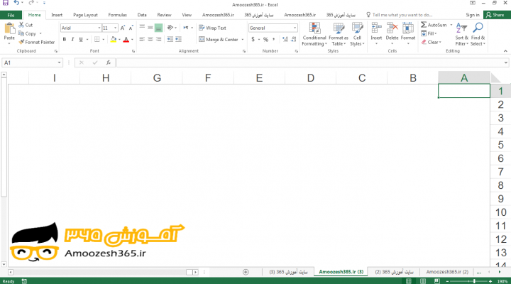 مشاهده کاربرگ های (Worksheets) قبلی در اکسل 2016 (Excel 2016)