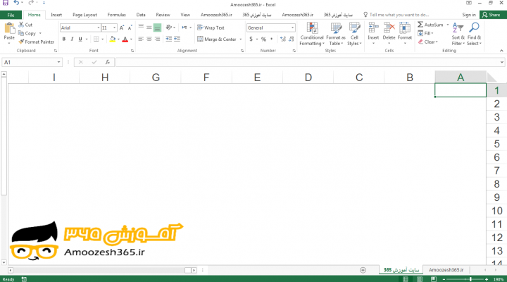 حذف یک کاربرگ (Delete Sheet) در اکسل 2016 (Excel 2016)