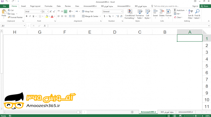 حذف کردن عکس در پس زمینه (Background Delete) کاربرگ در اکسل 2016 (Excel 2016)