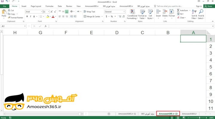 کپی کردن (Copy) یک کاربرگ در اکسل 2016 (Excel 2016)