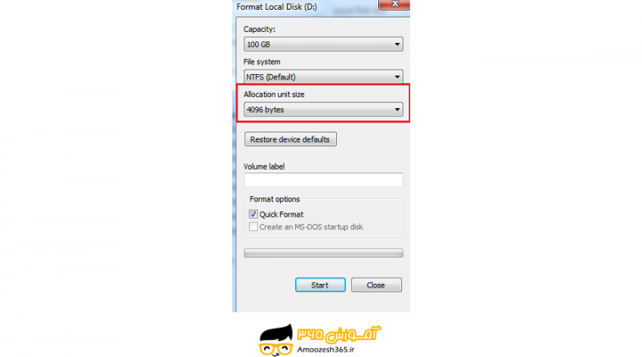 آموزش فرمت کردن درایو در ویندوز 7 (WINDOWS 7)