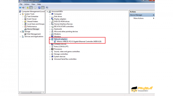 آموزش کار با Device manager در ویندوز 7 (WINDOWS 7)