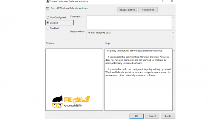ویندوز مدافع Windows Defender در سیستم عامل ویندوز 10 (WINDOWS 10)