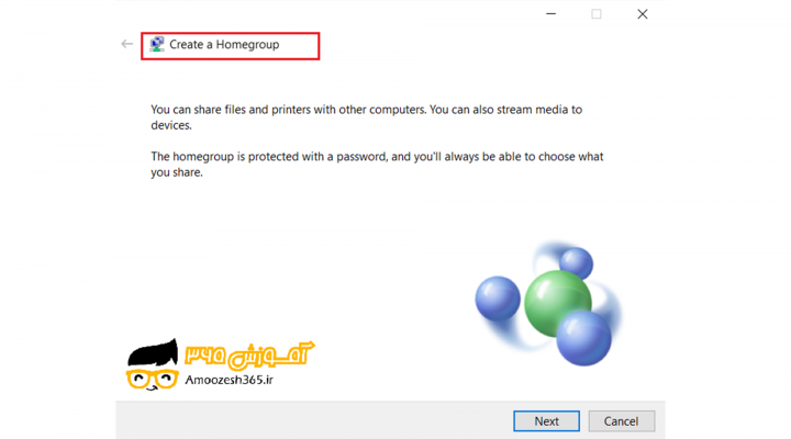طریقه ساخت HomeGoup در سیستم عامل ویندوز 10 (WINDOWS 10)