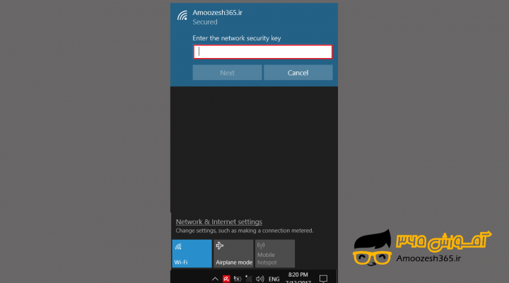 اتصال به اینترنت از طریق شبکه وایرلس یا اتصال به اینترنت از طریق وایفا لپ تاپ در سیستم عامل ویندوز 10 (Windows 10)