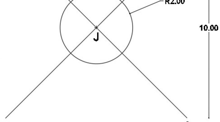 گیره موضوعی Apparent Intersection در اتوکد دو بعدی 2019