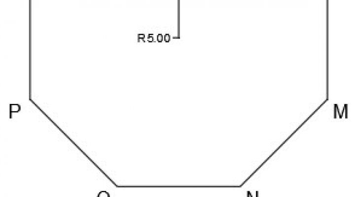 رسم 8 ضلعی محیطی Polygon