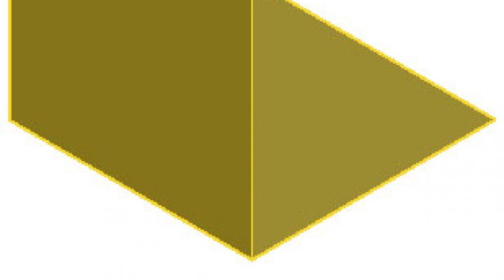 Wedge Cube در اتوکد سه بعدی 2019
