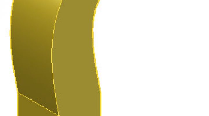 Extrude Faces Path در اتوکد سه بعدی 2019