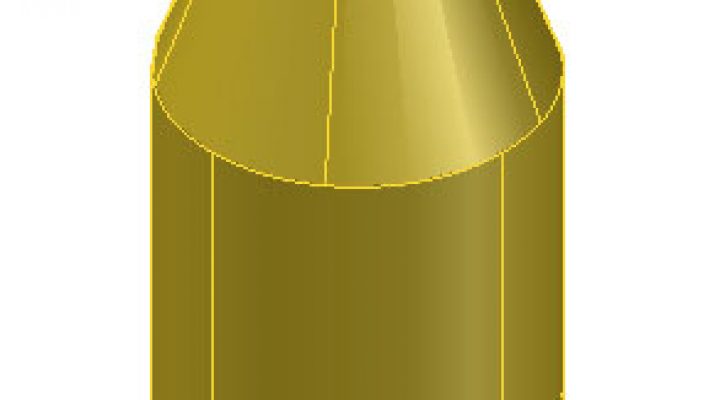 Extrude Facesمخروط در اتوکد سه بعدی 2019