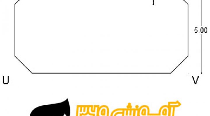 رسم مستطیل Rectangle طول و عرض و پخ