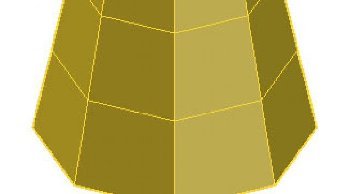 Cone Top Radius Mesh در اتوکد سه بعدی 2019