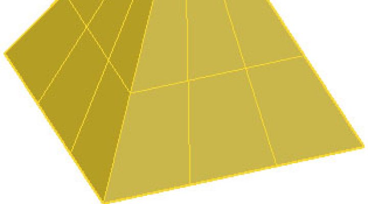 Pyramid Mesh در اتوکد سه بعدی 2019