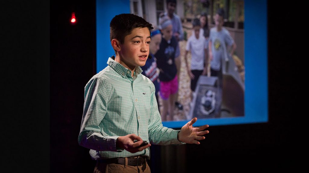 سخنرانی تد : برنامه یک مخترع جوان برای بازیافت استایروفوم (یونولیت)