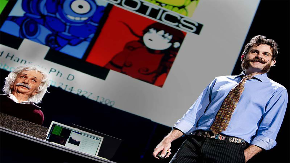 سخنرانی تد : دیوید هانسون: رباتهایی که “احساسات نشان می‌دهند”