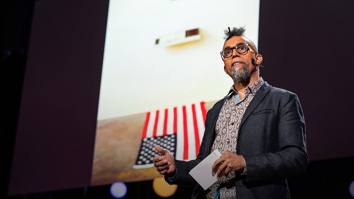 سخنرانی تد : چگونه هنر می‌تواند به صحبت کردن آمریکا از آزادی شکل ببخشد